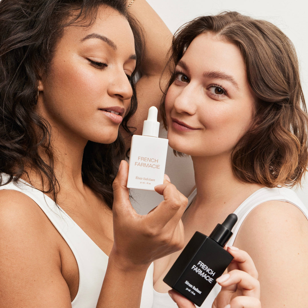 glowing skincare routine Le Duet skincare set